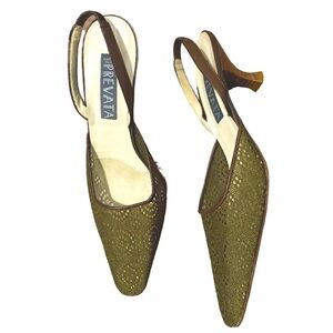 Prevata Italian Made Point Toe Slip On Pump Size 10B